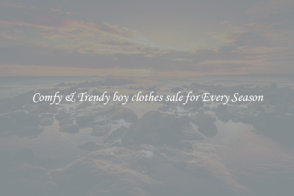 Comfy & Trendy boy clothes sale for Every Season