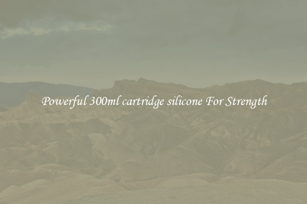 Powerful 300ml cartridge silicone For Strength