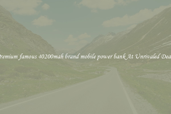 Premium famous 40200mah brand mobile power bank At Unrivaled Deals