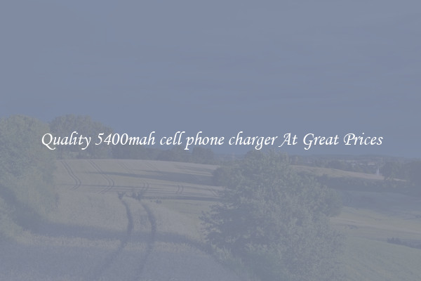 Quality 5400mah cell phone charger At Great Prices