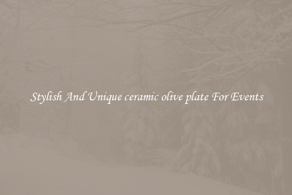 Stylish And Unique ceramic olive plate For Events