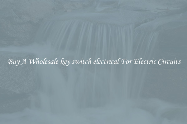 Buy A Wholesale key switch electrical For Electric Circuits