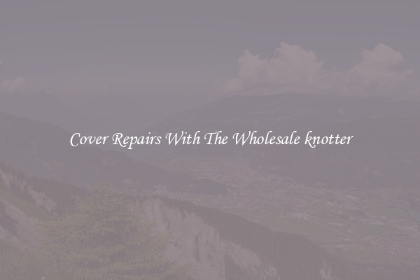  Cover Repairs With The Wholesale knotter 