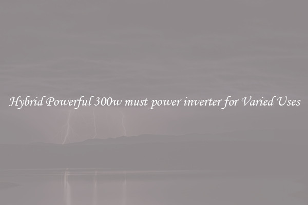 Hybrid Powerful 300w must power inverter for Varied Uses