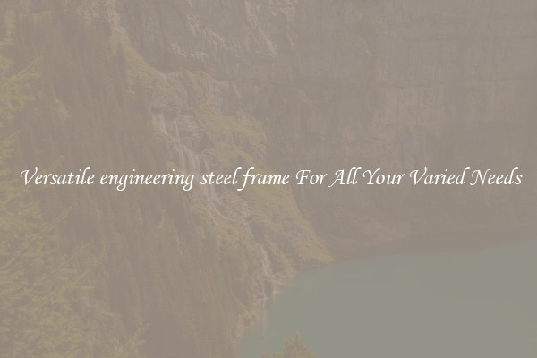 Versatile engineering steel frame For All Your Varied Needs