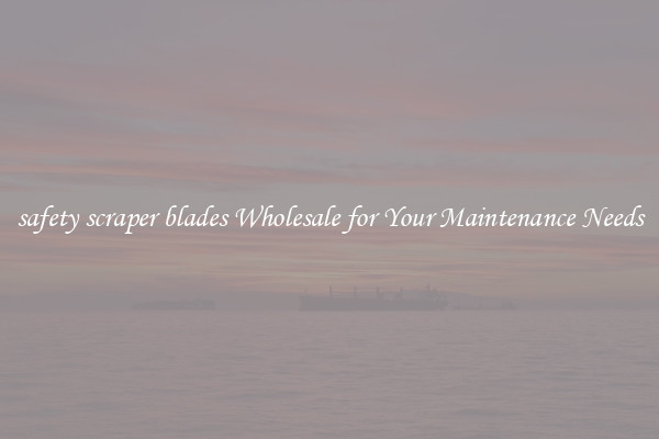 safety scraper blades Wholesale for Your Maintenance Needs
