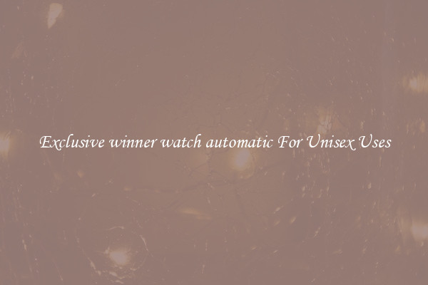 Exclusive winner watch automatic For Unisex Uses