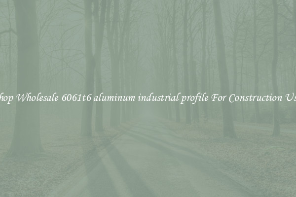 Shop Wholesale 6061t6 aluminum industrial profile For Construction Uses