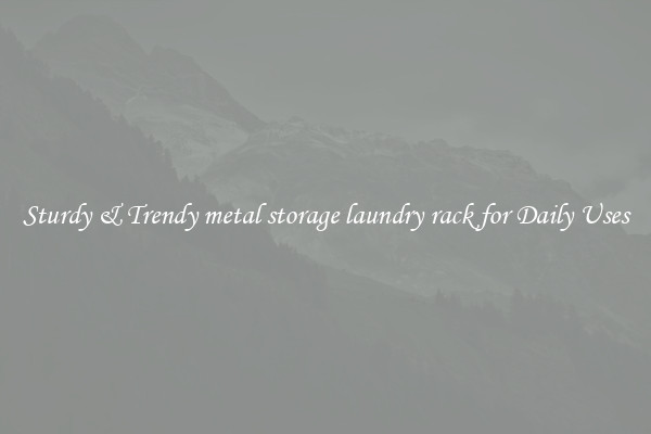 Sturdy & Trendy metal storage laundry rack for Daily Uses