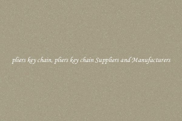 pliers key chain, pliers key chain Suppliers and Manufacturers