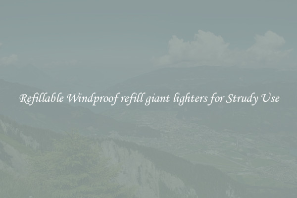 Refillable Windproof refill giant lighters for Strudy Use