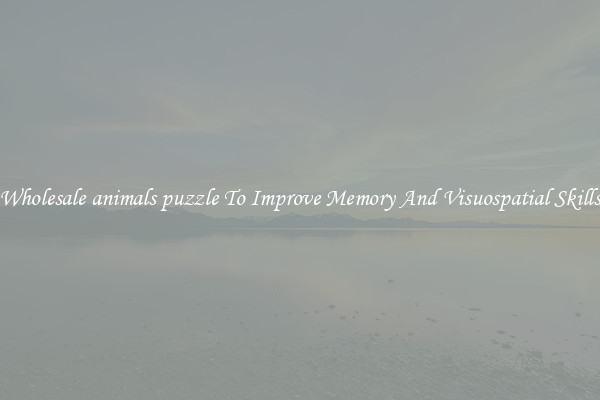 Wholesale animals puzzle To Improve Memory And Visuospatial Skills